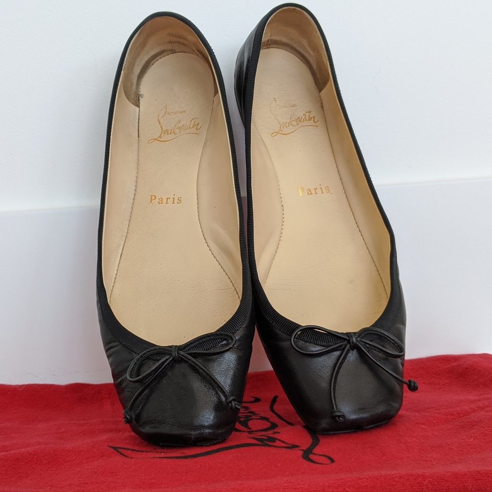 Christian Louboutin Leather Rosella Flat